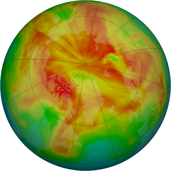Arctic ozone map for 23 March 2009
